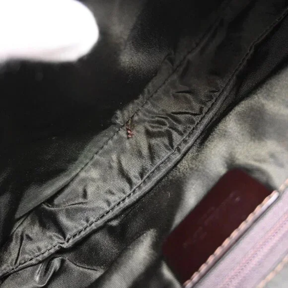 Christian Dior Brown Nylon Double Saddle Handbag RU0061 126277 - Picture 8 of 10